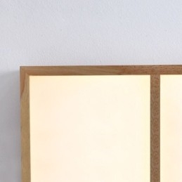 Designer Touch Decorative Modern Ceiling Light Minimalist Wood Style Flush Mount Ceiling Light Fixture