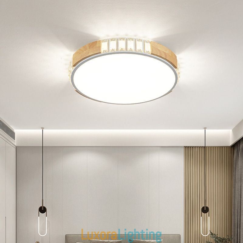 Designer Touch Decorative Japanese Ceiling Light Minimalist Flush Mount Lighting Fixture