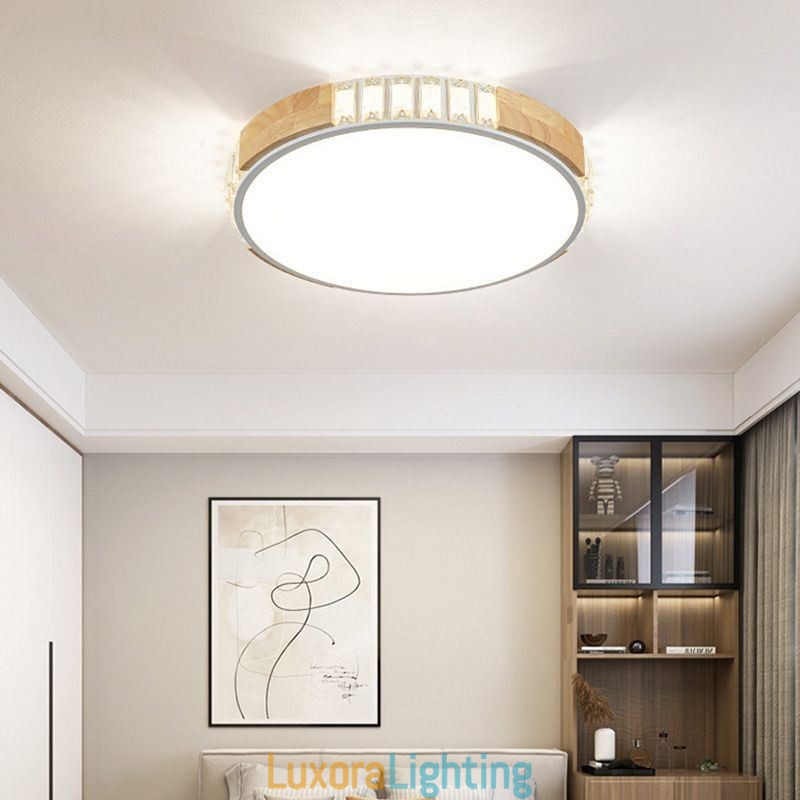 Designer Touch Decorative Japanese Ceiling Light Minimalist Flush Mount Lighting Fixture