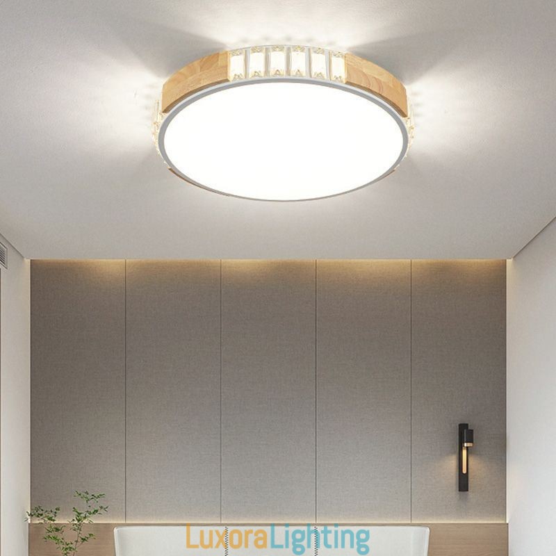 Designer Touch Decorative Japanese Ceiling Light Minimalist Flush Mount Lighting Fixture