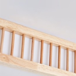 Designer Touch Decorative Japanese Acrylic Ceiling Light Rectangular Rubber Wood Ceiling Light