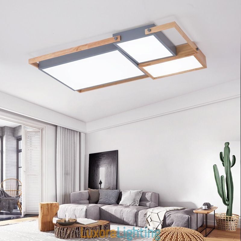 Designer Touch Decorative Modern Ceiling Light Splicing Rectangular Ceiling Lamp