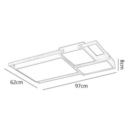 Designer Touch Decorative Modern Ceiling Light Splicing Rectangular Ceiling Lamp