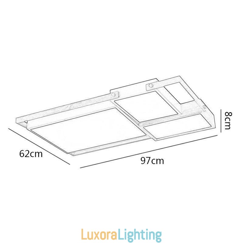Designer Touch Decorative Modern Ceiling Light Splicing Rectangular Ceiling Lamp