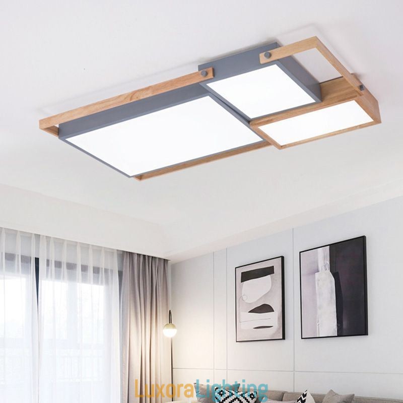 Designer Touch Decorative Modern Ceiling Light Splicing Rectangular Ceiling Lamp