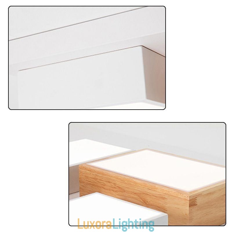Designer Touch Decorative Modern Ceiling Light Geometric Wood Ceiling Lamp