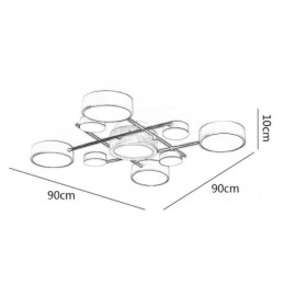 Designer Touch Decorative Modern Ceiling Light Splicing Quadrilateral Ceiling Lamp