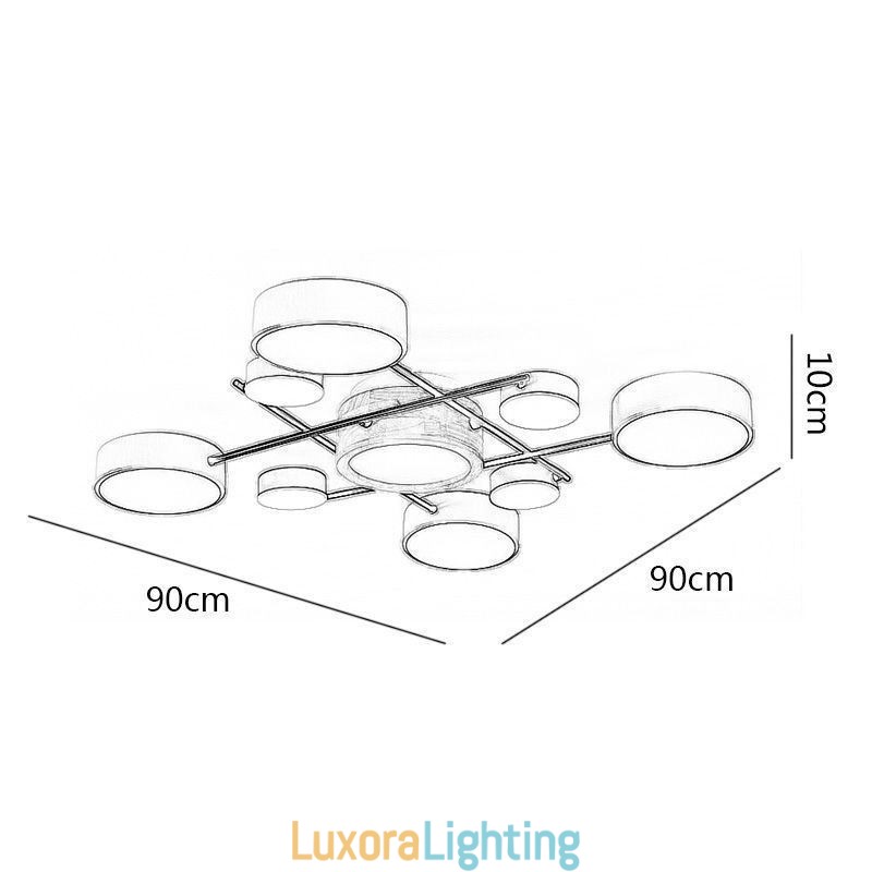 Designer Touch Decorative Modern Ceiling Light Splicing Quadrilateral Ceiling Lamp