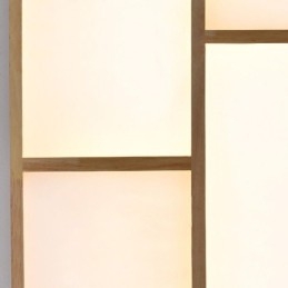 Designer Touch Decorative Japanese Acrylic Ceiling Light Geometric Wood Ceiling Lamp