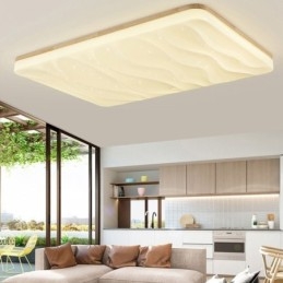 Designer Touch Decorative Japanese Acrylic Ceiling Light Rectangular Corrugated Ceiling Lamp