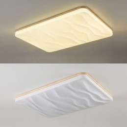 Designer Touch Decorative Japanese Acrylic Ceiling Light Rectangular Corrugated Ceiling Lamp