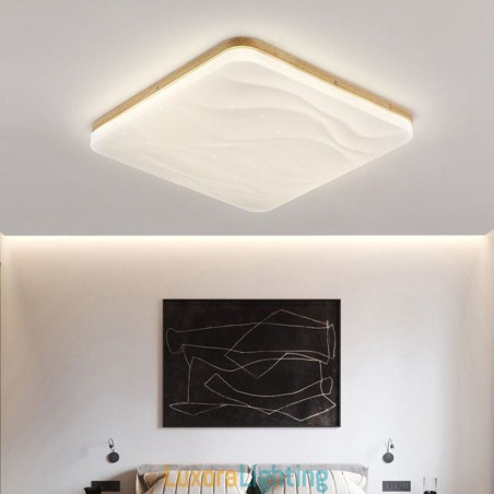 Designer Touch Decorative Japanese Acrylic Ceiling Light Square Corrugated Ceiling Lamp