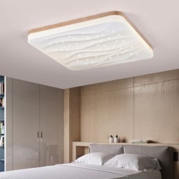 Designer Touch Decorative Japanese Acrylic Ceiling Light Square Corrugated Ceiling Lamp