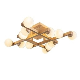 Designer Touch Decorative Japanese Wood Ceiling Light Magic Bean Molecular Ceiling Lamp