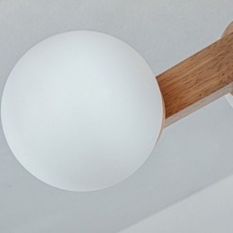 Designer Touch Decorative Japanese Wood Ceiling Light Magic Bean Molecular Ceiling Lamp