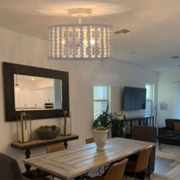 Designer Touch Decorative 3 Light Ceiling Lighting Wood Bead Ceiling Lampway Foyer