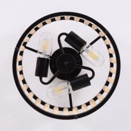 Designer Touch Decorative 3 Light Ceiling Lighting Wood Bead Ceiling Lampway Foyer