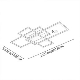 Designer Touch Decorative Modern Ceiling Light Geometric Square Ceiling Lamp