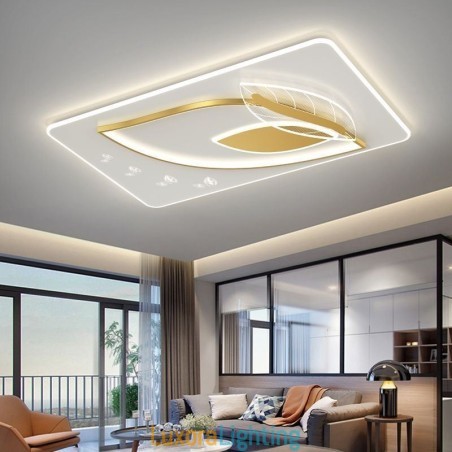 Designer Touch Decorative Luxury Ceiling Lamp Creative Leaf Design Ceiling Light