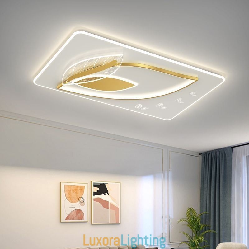 Designer Touch Decorative Luxury Ceiling Lamp Creative Leaf Design Ceiling Light