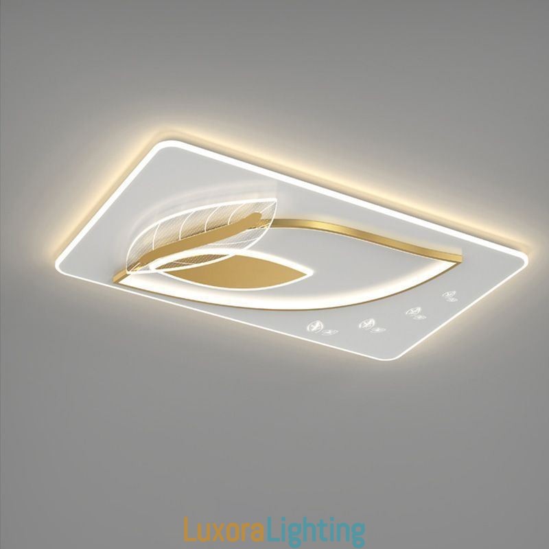 Designer Touch Decorative Luxury Ceiling Lamp Creative Leaf Design Ceiling Light