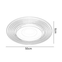 Designer Touch Decorative Ceiling Light Modern Flush Mount Lighting Fixture Round