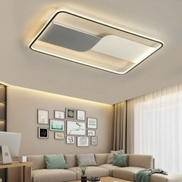 Designer Touch Decorative Modern Ceiling Lights Fixture Rectangular Flush Mount Ceiling Lamps 90*60cm