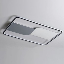 Designer Touch Decorative Modern Ceiling Lights Fixture Rectangular Flush Mount Ceiling Lamps 90*60cm