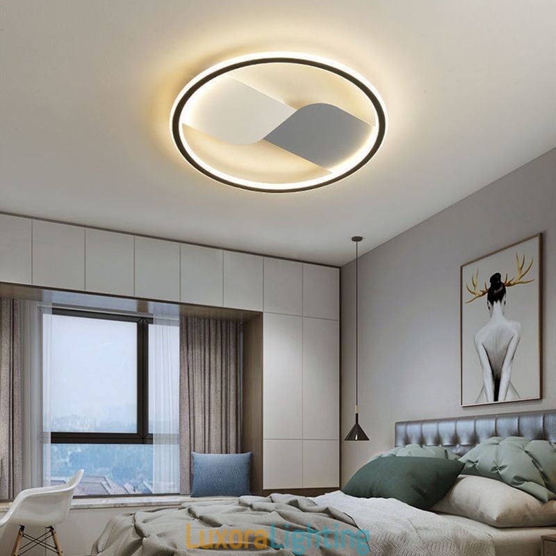 Designer Touch Decorative Flush Mount Ceiling Light Round Flush Mount Ceiling Lamp Fixture