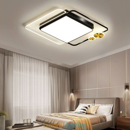 Designer Touch Decorative Nordic Ceiling Light Square Acrylic Flush Mount Ceiling Lighting Fixture