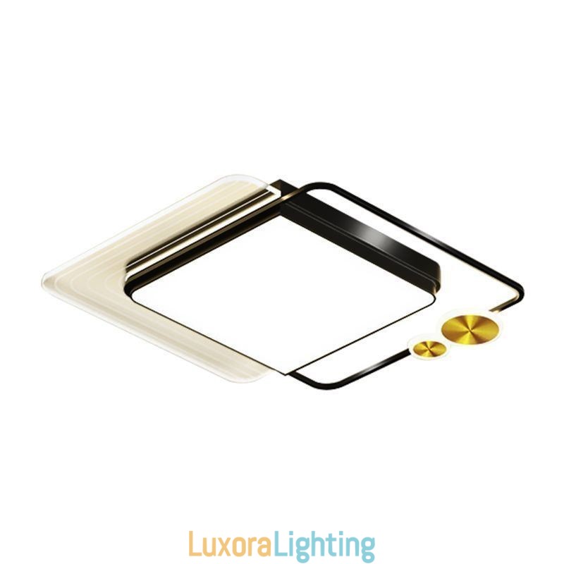 Designer Touch Decorative Nordic Ceiling Light Square Acrylic Flush Mount Ceiling Lighting Fixture