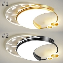 Designer Touch Decorative Flush Mount Modern Moon Shape Ceiling Light