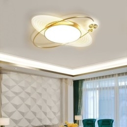 Designer Touch Decorative Modern Flush Mount Lighting Creative Planet Ceiling Light Fixture