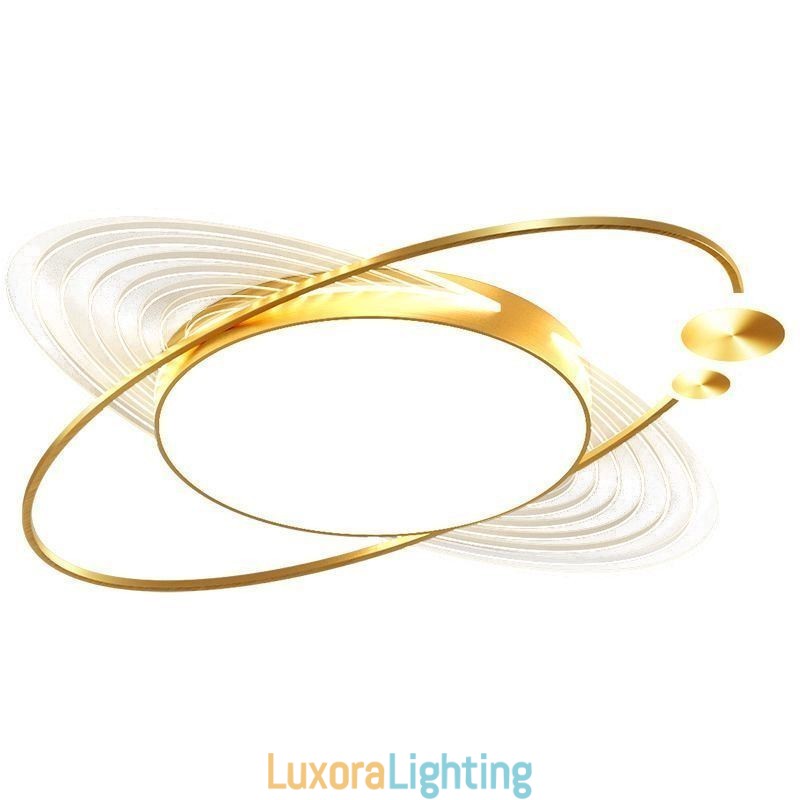 Designer Touch Decorative Modern Flush Mount Lighting Creative Planet Ceiling Light Fixture