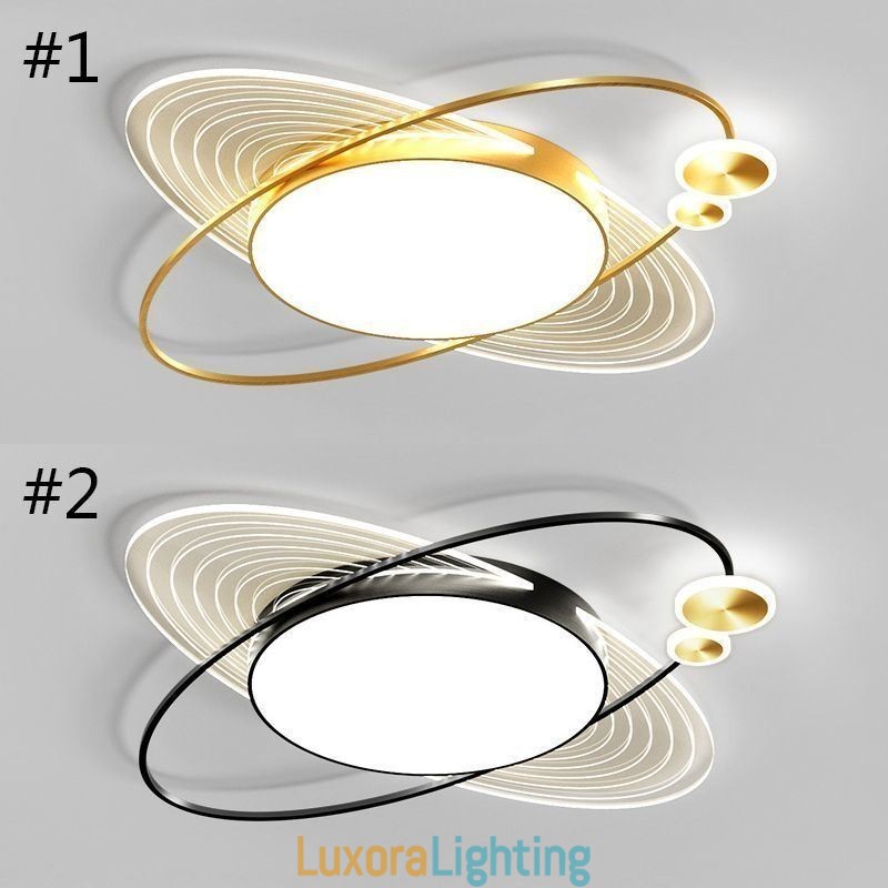 Designer Touch Decorative Modern Flush Mount Lighting Creative Planet Ceiling Light Fixture