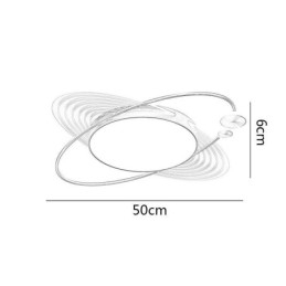 Designer Touch Decorative Modern Flush Mount Lighting Creative Planet Ceiling Light Fixture