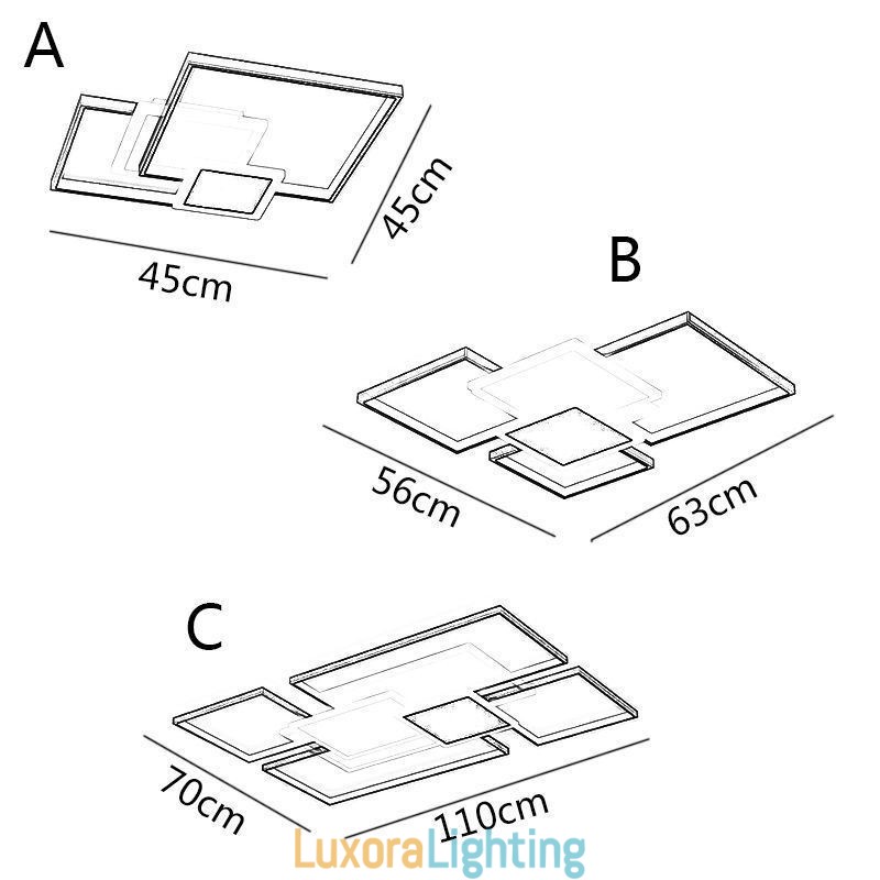 Designer Touch Decorative Modern Golden Flush Mount Geometric Light Fixture Ceiling Light 2 Layer