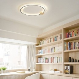 Designer Touch Decorative Modern Flush Mount Acrylic 2 Rings Ceiling Light Fixture