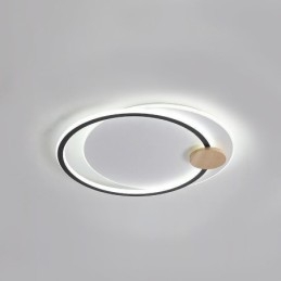 Designer Touch Decorative Modern Flush Mount Acrylic 2 Rings Ceiling Light Fixture