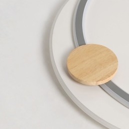 Designer Touch Decorative Modern Flush Mount Acrylic 2 Rings Ceiling Light Fixture