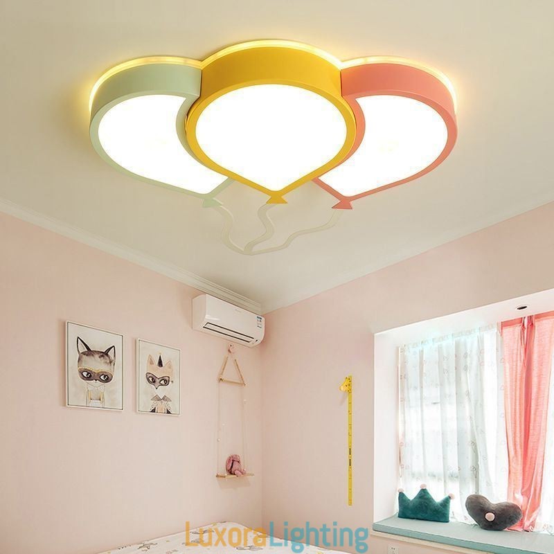 Designer Touch Decorative Modern Flush Mount Ceiling Light Lovely Balloon Shade Ceiling Lamp