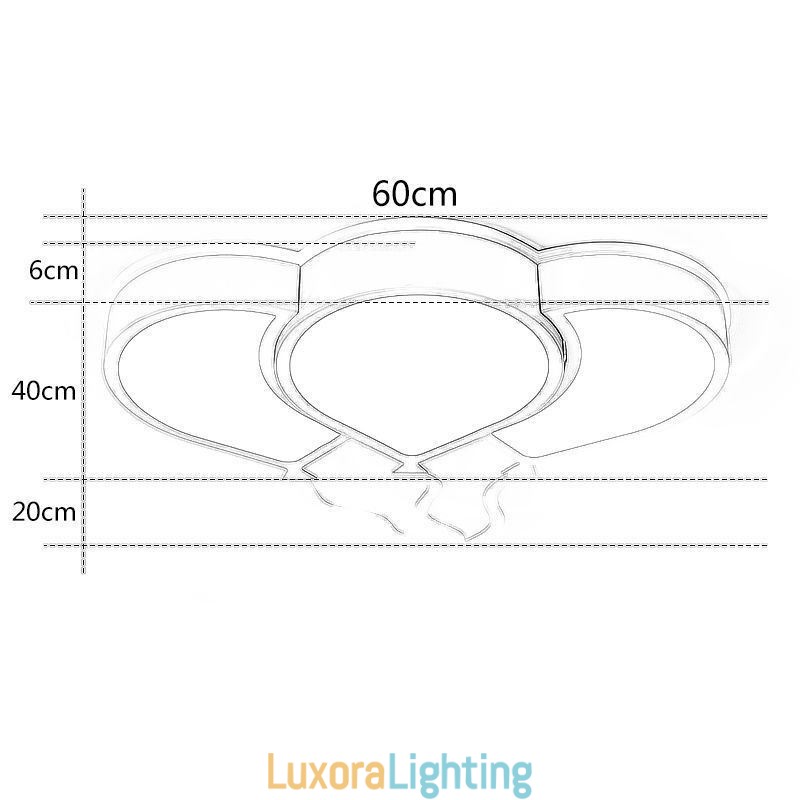 Designer Touch Decorative Modern Flush Mount Ceiling Light Lovely Balloon Shade Ceiling Lamp