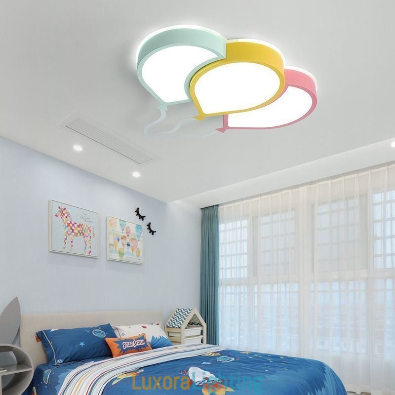 Designer Touch Decorative Modern Flush Mount Ceiling Light Lovely Balloon Shade Ceiling Lamp