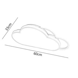 Designer Touch Decorative Modern Lights Cloud Shape Flush Mount Ceiling Light
