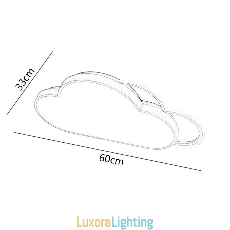 Designer Touch Decorative Modern Lights Cloud Shape Flush Mount Ceiling Light
