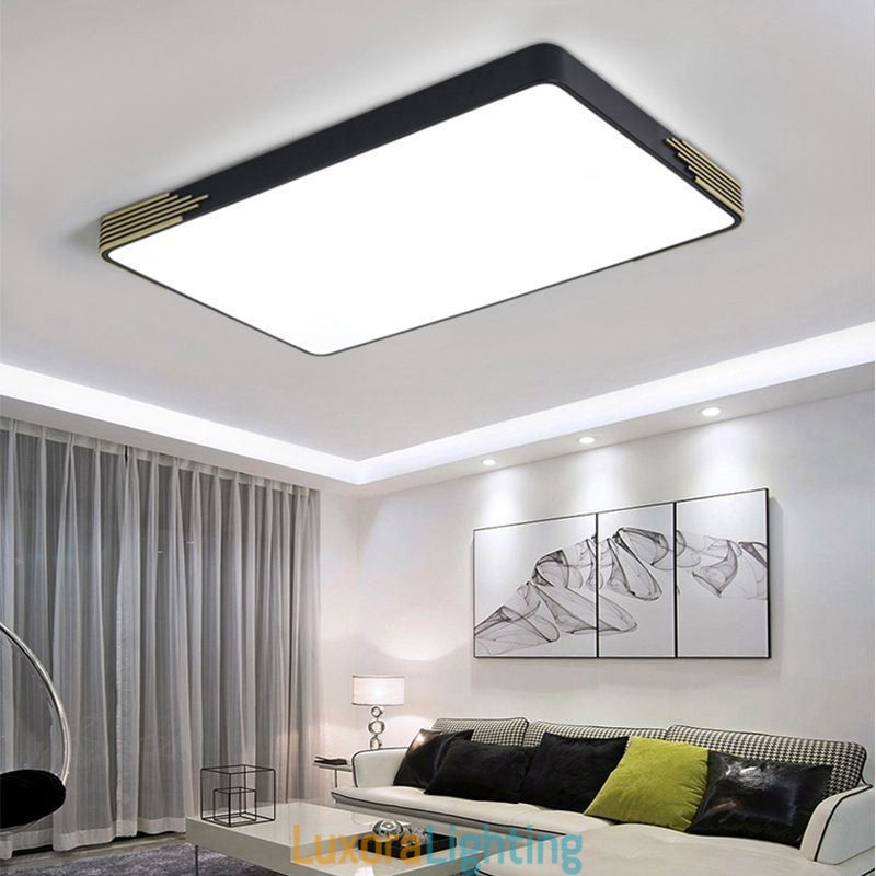 Designer Touch Decorative Modern Flush Mount Ceiling Light Rectangular Ceiling Light