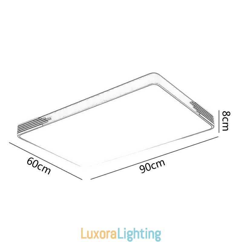 Designer Touch Decorative Modern Flush Mount Ceiling Light Rectangular Ceiling Light