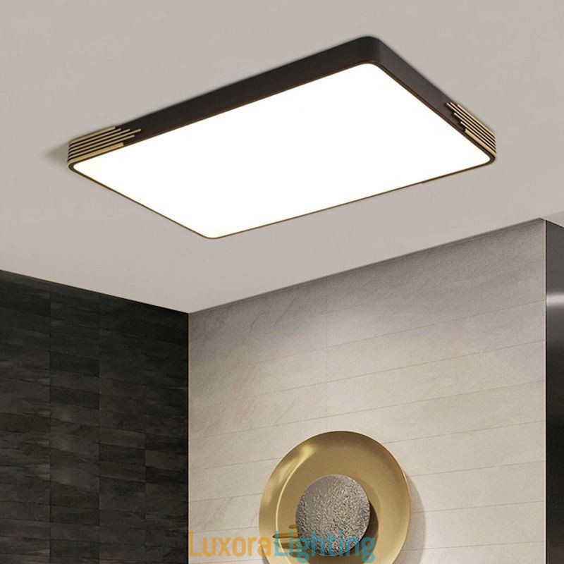 Designer Touch Decorative Modern Flush Mount Ceiling Light Rectangular Ceiling Light