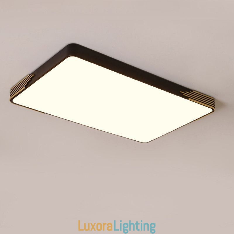 Designer Touch Decorative Modern Flush Mount Ceiling Light Rectangular Ceiling Light