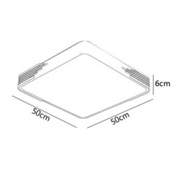 Designer Touch Decorative Modern Flush Mount Ceiling Light Square Ceiling Light